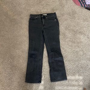 Madewell semi boot slim black jeans